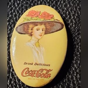 1973 Coca Cola Advertising Pocket Mirror